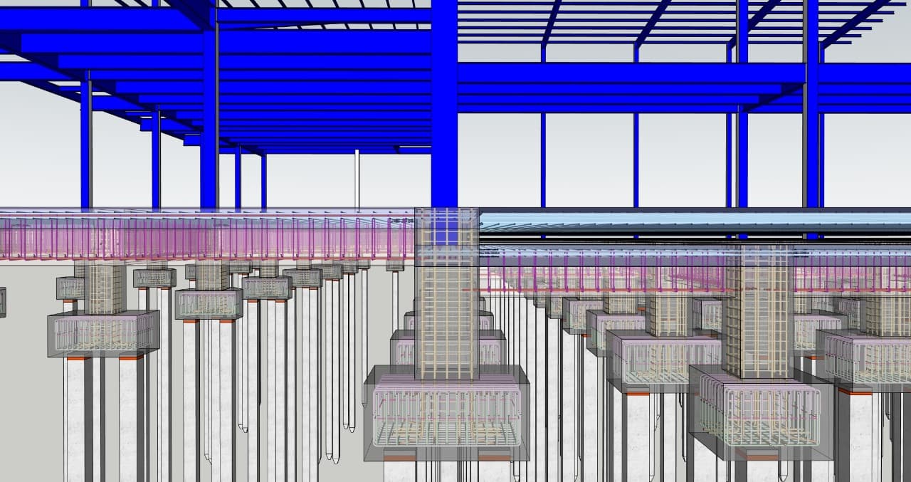 Foundation work for the factory in Legok