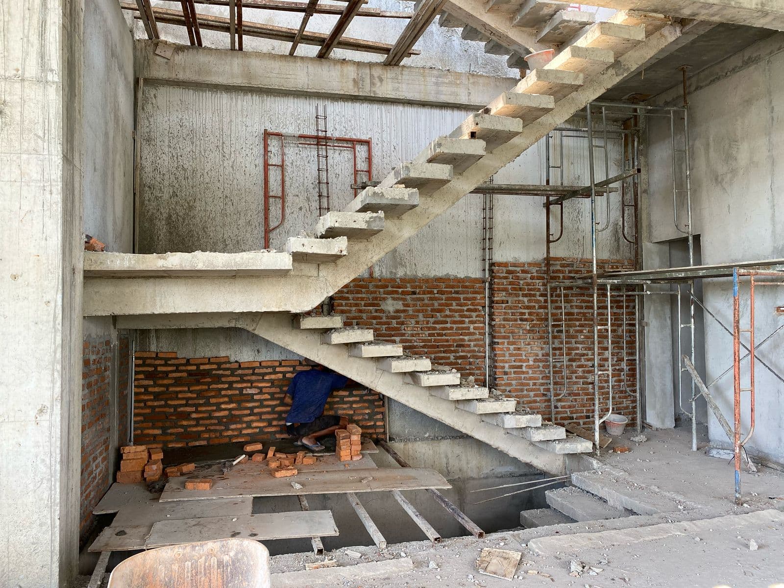 Interior work in progress